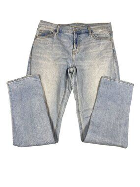 Old Navy Mid-Rise Wow Boyfriend Jeans 6 Light Wash Denim Classic Fit For Women